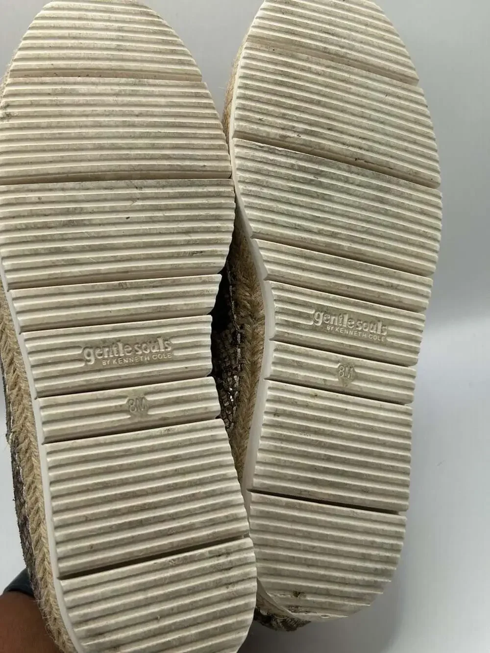 Gentle Souls by Kenneth Snake Print Leather Espadrille Sneakers